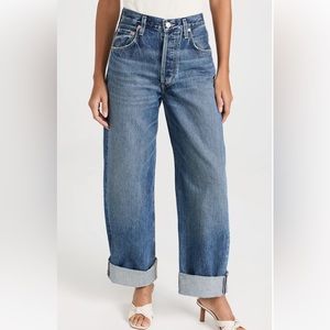 Ayla Baggy Cuffed Crop Jeans - Brielle